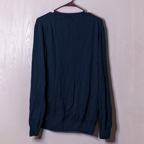Daniel Hechter Navy Cotton & Cashmere Men's Sweater - Size XL - Picture 3 of 3